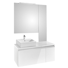 Pack mueble 110 cm blanco brillo Heima Roca