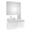 Pack mueble 110 cm blanco brillo Heima Roca