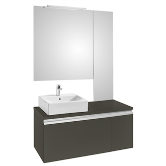 Pack mueble 110 cm gris mate Heima Roca