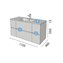 Mueble 25+60+25 cm 2 cajones SALGAR FUSSION LINE