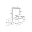 Pack mueble 90 cm Fresno Heima Roca