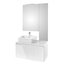 Pack mueble 90 cm blanco brillo Heima Roca