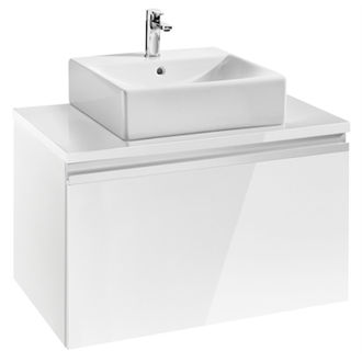 Mueble 80 cm blanco brillo Heima Roca