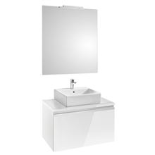 Pack mueble 80 cm blanco brillo Heima Roca