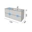 Mueble 80+40 cm 4 cajones Fussion Line Salgar 