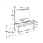 Pack mueble 120cm dos cajones fresno Prisma Roca