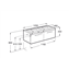 Mueble con lavabo dos cajones blanco Prisma Roca