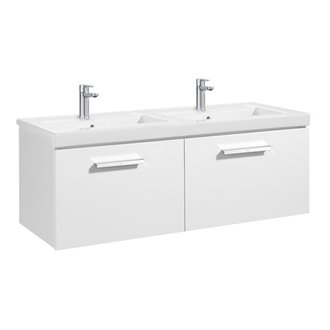 Mueble con lavabo dos cajones blanco Prisma Roca