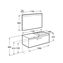 Pack mueble con lavabo un caj&oacute;n 110 cm fresno Prisma Roca
