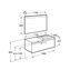 Pack mueble 110cm un caj&oacute;n gris antracita Prisma Roca