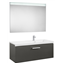 Pack mueble 110cm un caj&oacute;n gris antracita Prisma Roca