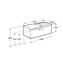 Mueble 110cm un caj&oacute;n fresno Prisma Roca