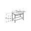 Estructura base 110cm Prisma Roca