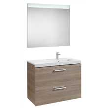 Pack mueble 90cm dos cajones fresno Prisma Roca