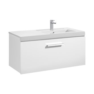 Mueble con lavabo un caj&oacute;n blanco Prisma Roca