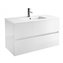 Conjunto ba&ntilde;o SALGAR FUSSION LINE 800 Blanco Brillo