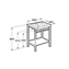 Estructura base 80cm Prisma Roca