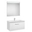Pack mueble con lavabo un caj&oacute;n 80 cm blanco Prisma Roca
