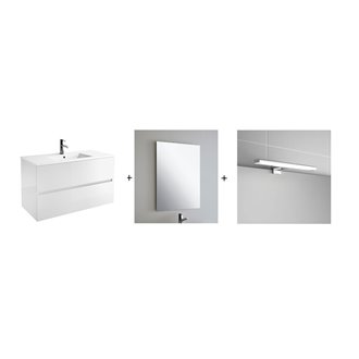 Conjunto ba&ntilde;o SALGAR FUSSION LINE 1000 Blanco Brillo