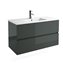 Conjunto ba&ntilde;o SALGAR FUSSION LINE 1000 Gris Brillo