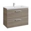 Mueble 80cm dos cajones fresno Prisma Roca