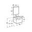 Pack mueble con lavabo un caj&oacute;n 60 cm blanco Prisma Roca