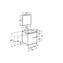 Pack mueble 60cm blanco Anima Roca