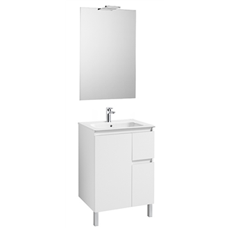 Pack mueble 60cm blanco Anima Roca