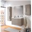Mueble 91cm Gris Brillo 2 cajones FUSSION CHROME SALGAR