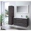 Mueble 101cm Gris Brillo 2 cajones FUSSION CHROME SALGAR
