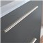 Mueble 101cm Gris Brillo 2 cajones FUSSION CHROME SALGAR