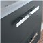 Mueble 61cm Blanco Brillo 3 cajones FUSSION CHROME SALGAR