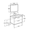 Pack mueble 100cm mood teka The Gap Roca