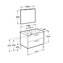 Pack mueble 100cm blanco The Gap Roca
