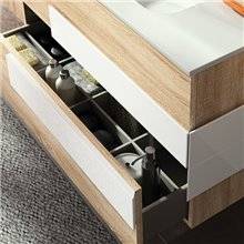 Mueble Blanco/Antracita Mate CRONOS SALGAR
