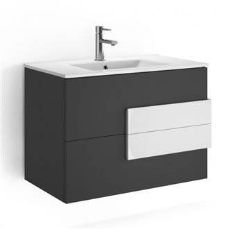 Mueble Antracita Mate/Blanco CRONOS SALGAR