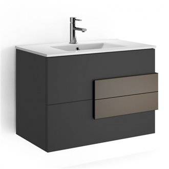 Mueble Gris Antracita/Moka Mate CRONOS SALGAR