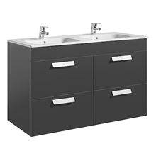 Mueble gris 120cm 4 cajones Debba Roca