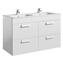 Mueble blanco 120cm 4 cajones Debba Roca
