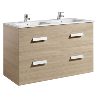 Mueble roble 120cm 4 cajones Debba Roca