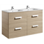 Mueble roble 120cm 4 cajones Debba Roca