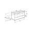Mueble wenge 120cm 4 cajones Debba Roca
