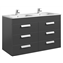 Mueble gris 120cm 6 cajones Debba Roca