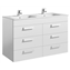 Mueble blanco 120cm 6 cajones Debba Roca