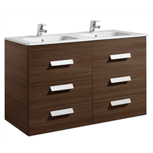 Mueble wenge 120cm 6 cajones Debba Roca