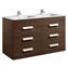 Mueble wenge 120cm 6 cajones Debba Roca