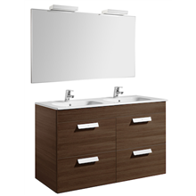 Pack mueble wenge 120cm 4 cajones Debba Roca