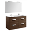 Pack mueble wenge 120cm 4 cajones Debba Roca