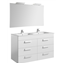 Pack mueble blanco 120cm 6 cajones Debba Roca
