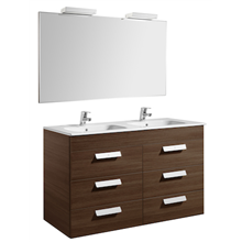 Pack mueble wenge 120cm 6 cajones Debba Roca